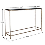 Ovard Minimalist Metal Console Table Brass - Gold / Black by Uttermost - View 8