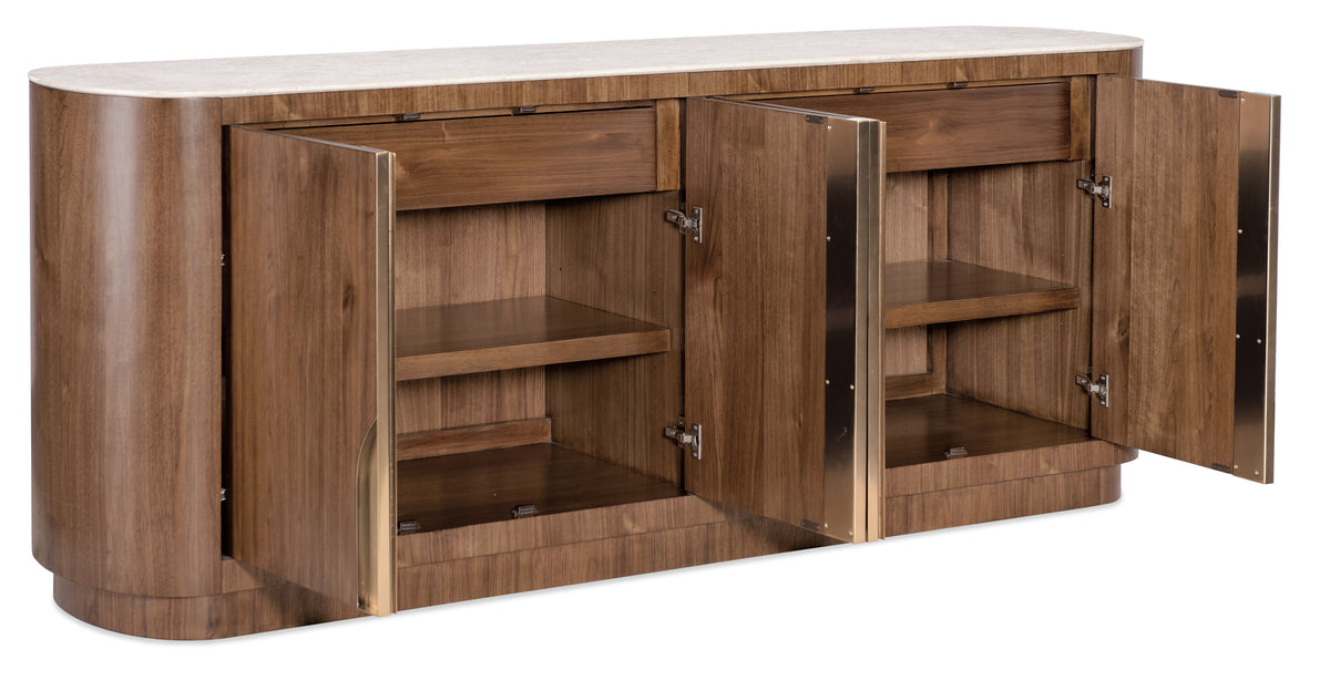 Eleana Credenza Medium Wood - Dark Brown by Hooker Furniture - View 4
