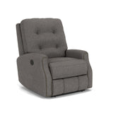 Devon Transitional Fabric Power Recliner With Nailhead Trim | Flexsteel