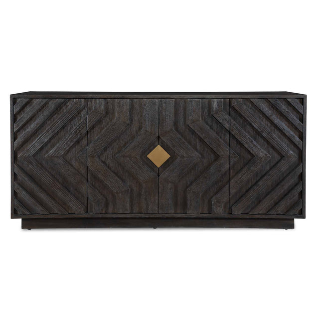 Faulkner 4 Door Cabinet - Black by Uttermost - View 1