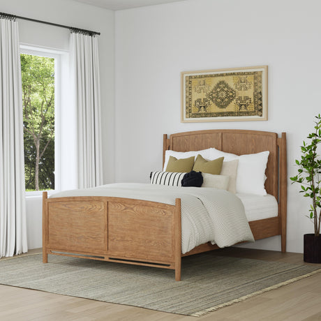 Verona Queen Panel Bed - Light Brown | Flexsteel