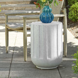 Jane Outdoor Accent Table - White by Uttermost - View 2