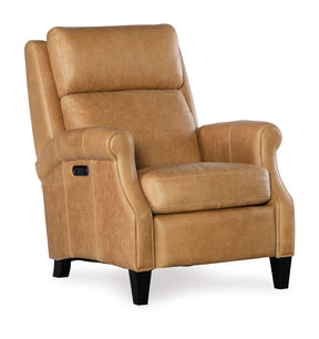Hurley Power Recliner With Power Headrest - Light Brown by Hooker Furniture - View 1