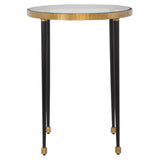 Stiletto Side Table Antique Gold - Gold / Black by Uttermost - View 1