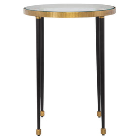 Stiletto Side Table Antique Gold - Gold / Black by Uttermost - View 1
