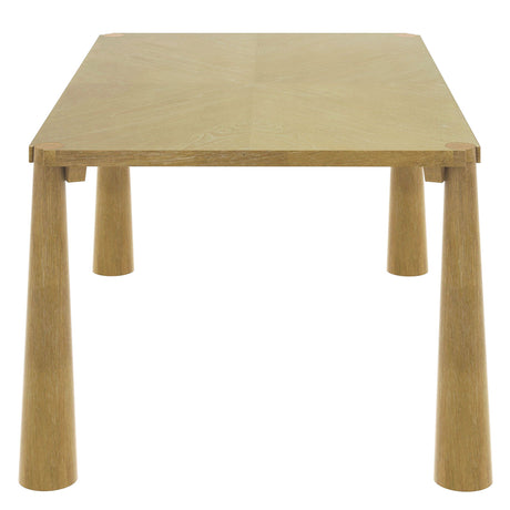 TREXM 7-Piece Retro Dining Table Set for 6, Wood Dining Table Set for 6 with Upholstered Chairs for kitchen & Dining Room (Natural Wood Wash) - sold by Home Elegance USA