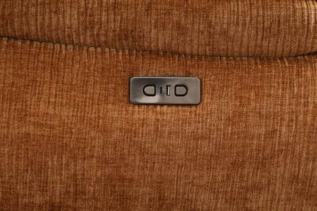 Emmy Orange Chenille Power Motion Sectional Sofa - sold by Home Elegance USA