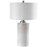 Georgios Cylinder Table Lamp - White by Uttermost - View 3