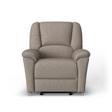 Plush Transitional Leather Power Gliding Recliner With Power Headrest & Lumbar | Flexsteel
