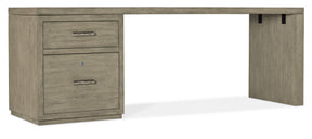 Linville Falls 84" Desk With One File - Gray by Hooker Furniture - View 1