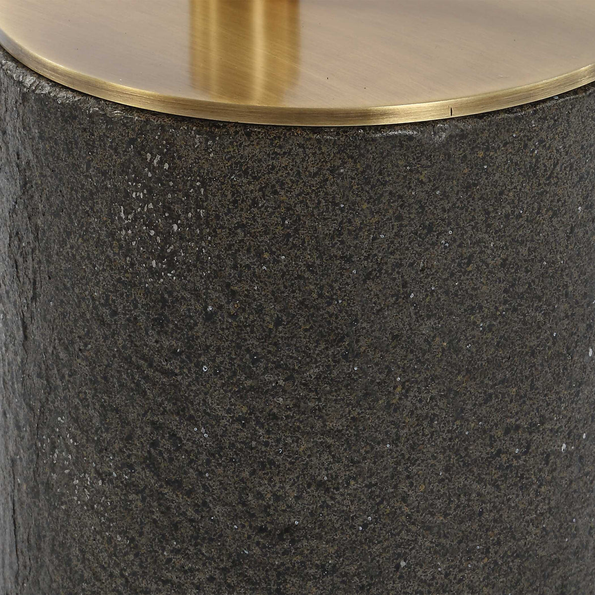 Kaufman Crystal Accent Table Black / Brass - Black / Gold by Uttermost - View 7