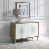 Dani 4 Door Cabinet - White / Light Brown by Uttermost - View 3