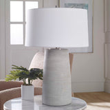 Mountainscape Table Lamp - Silver / White by Uttermost - View 3