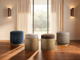 Chloe Swivel Footstool - Blue by Hooker Furniture - View 3