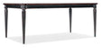 Charleston Rectangle Leg Dining Table With 2-22" leaves - Dark Brown / Black by Hooker Furniture - View 1