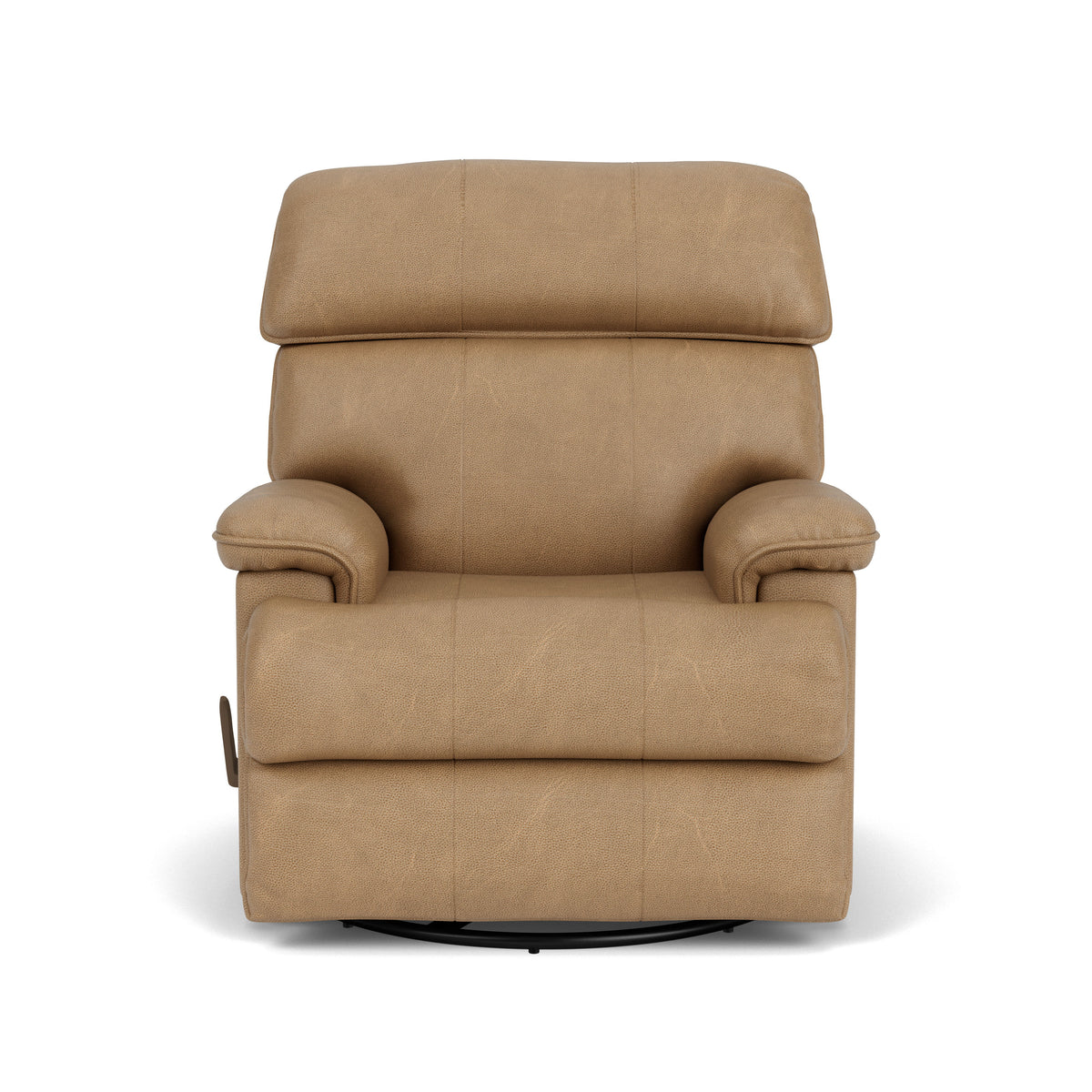 Geneva Transitional Leather Swivel Gliding Recliner | Flexsteel