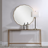 Aneta Round Mirror - Gold by Uttermost - View 4
