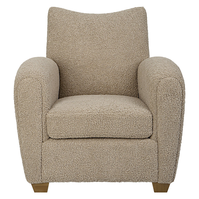 Teddy Accent Chair Latte - Beige by Uttermost - View 1