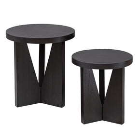 Nadette Nesting Tables (Set of 2) - Black by Uttermost - View 1