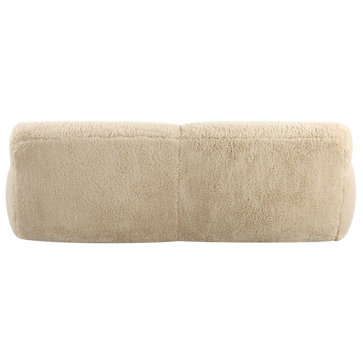 Abide Rounded Sheepskin Sofa - Beige by Uttermost - View 7