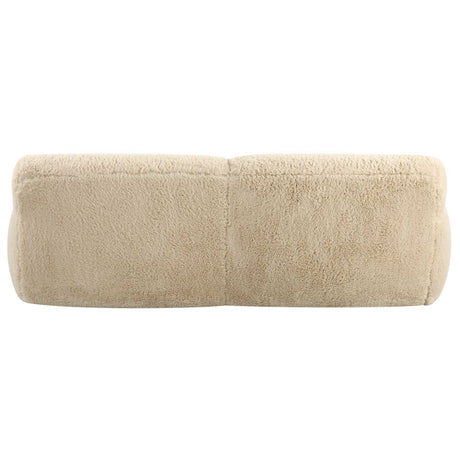 Abide Rounded Sheepskin Sofa - Beige by Uttermost - View 7