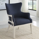 Gordonston Blue Fabric Accent Chair by Uttermost - View 2