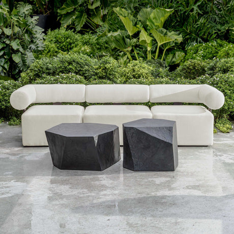 Parra Outdoor Coffee Table Slate - Black by Uttermost - View 6