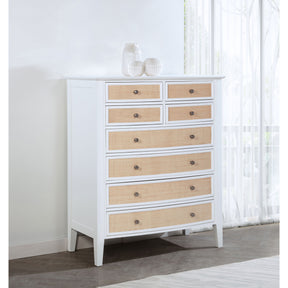 Talia White 8-drawer Chest