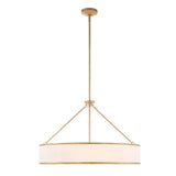 Algiers 8 Light Drum Pendant - Gold / White by Uttermost - View 11