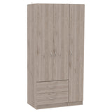 Eureka Three Door Armoire, Two Drawers, Rod - sold by Home Elegance USA