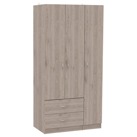 Eureka Three Door Armoire, Two Drawers, Rod - sold by Home Elegance USA
