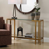Kendrick Glass Console Table - Gold by Uttermost - View 6