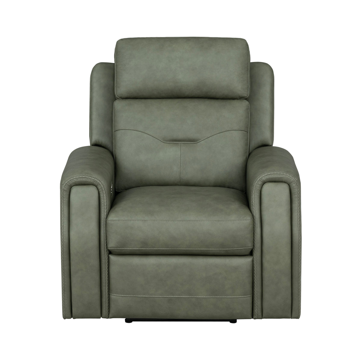 Felix Power Recliner With Power Headrest, Lumbar, Heat & Massage - Forest Green | Flexsteel