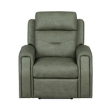 Felix Power Recliner With Power Headrest, Lumbar, Heat & Massage - Forest Green | Flexsteel