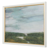 The Path Of The Water Framed Print - Light Blue by Uttermost - View 4