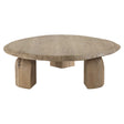 Tiernan Reclaimed Oak Round Coffee Table Woodtone - Light Brown by Uttermost - View 1