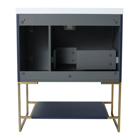 30 Inch Freestanding Bathroom Vanity With Resin Basin,30x18,(W99951317) - W99981924 - image - 17