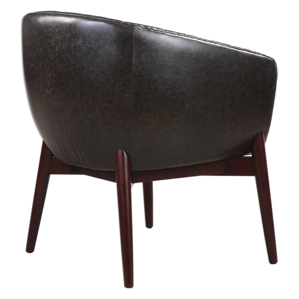Anders Chenille Accent Chair - Black / Light Brown by Uttermost - View 5