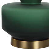 Trentino Table Lamp Dark Emerald Green - Dark Green / White by Uttermost - View 8