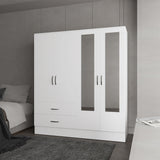 Armoire Ron, Bedroom, White - sold by Home Elegance USA