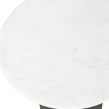 Olso Outdoor Accent Table Bronze / White - Dark Brown / White by Uttermost - View 3