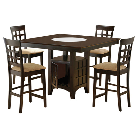 Tolland Cappuccino and Tan 5-piece Dining Set - sold by Home Elegance USA