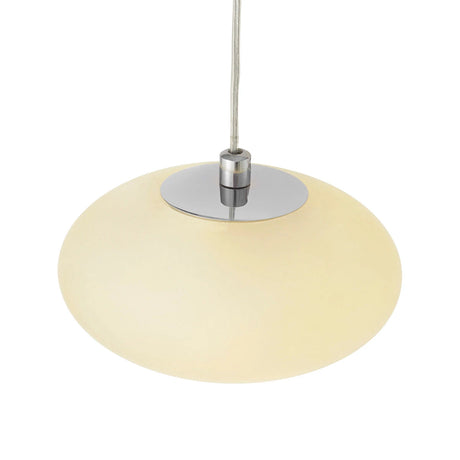 Spanish Alabaster Pendant // Chrome  | Finesse - sold by Home Elegance USA