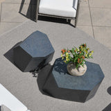 Parra Outdoor Side Table Slate - Black by Uttermost - View 4