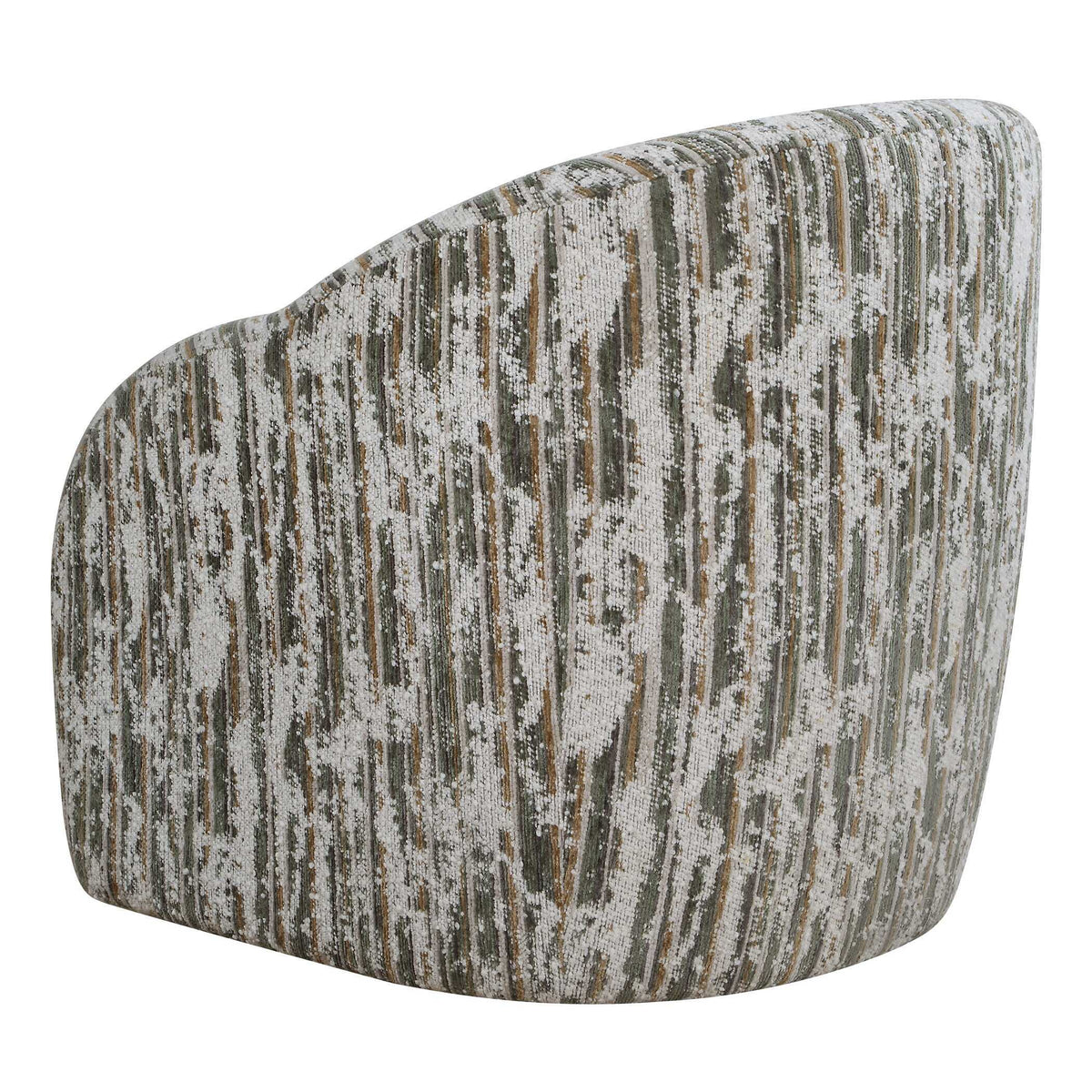 Mari Boucle Swivel Chair - Green / White by Uttermost - View 9