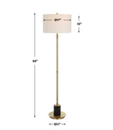 Guard Brass Floor Lamp - Yellow by Uttermost - View 8
