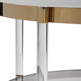 Kellen Glass Coffee Table - Gold by Uttermost - View 5