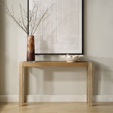 Bentley Grasscloth Console Table - Light Brown by Uttermost - View 2