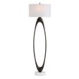Sonic Open Oval Floor Lamp Bronze - Dark Brown by Uttermost - View 1