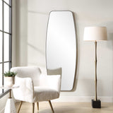 Caspian Curved Black Dressing Mirror by Uttermost - View 3